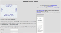Desktop Screenshot of customreceipt.com